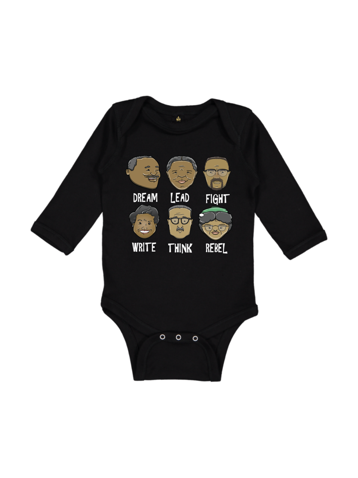 african american activists long sleeve infant one piece