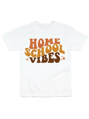 Homeschool Vibes Kids Shirt in White