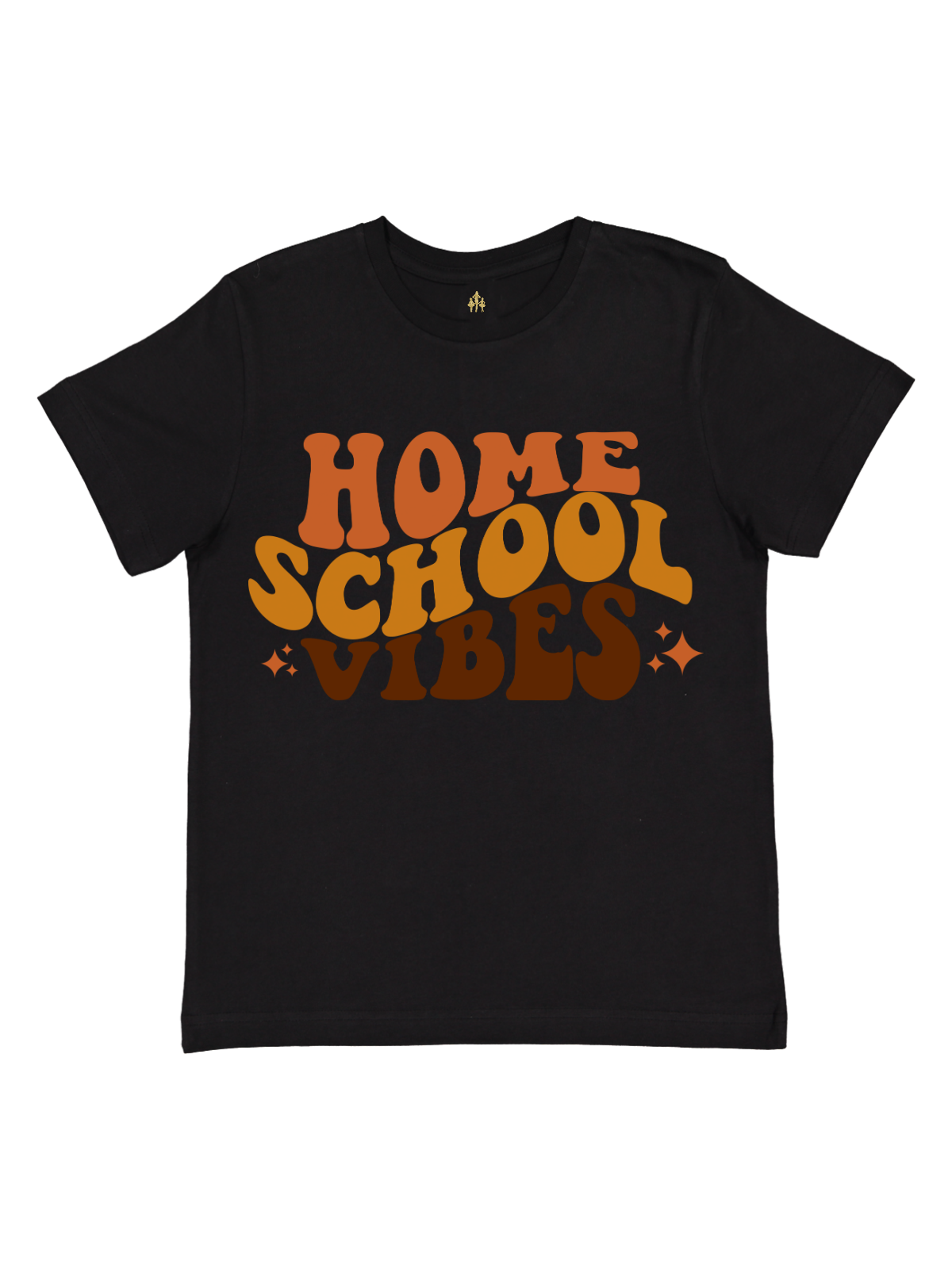 Homeschool Vibes Kids Shirt in Black