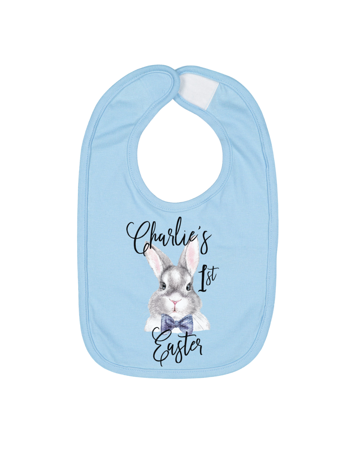 Baby Boy's First Easter Bib in Blue