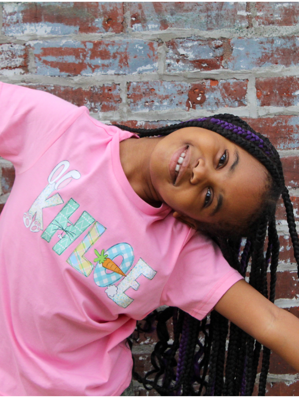 Kids Easter Shirt in Pink