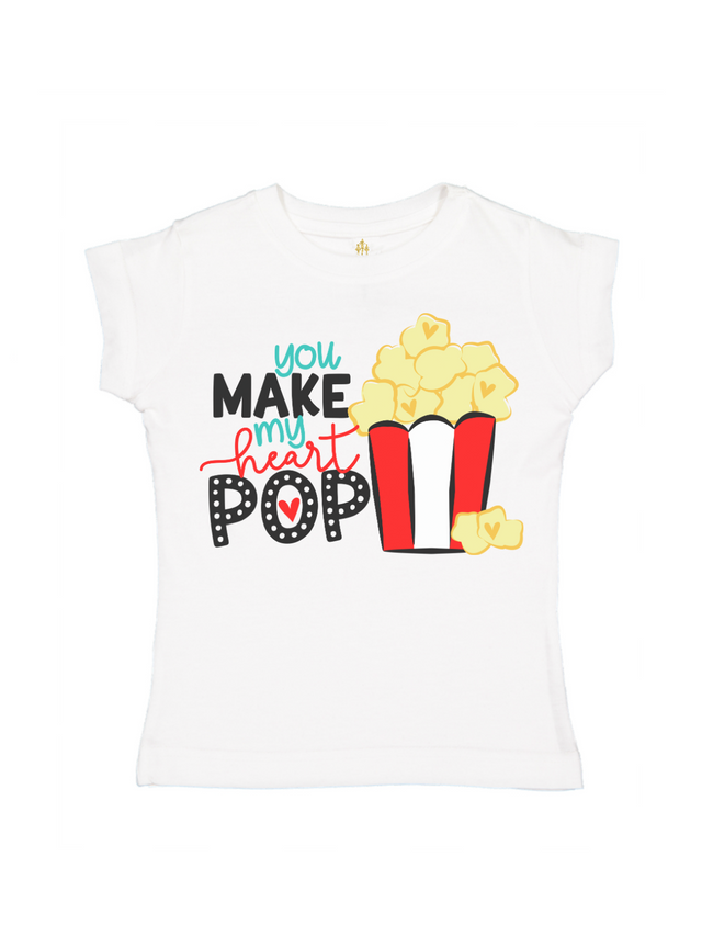 You Make My Heart Pop Girls Valentine's Day Shirt