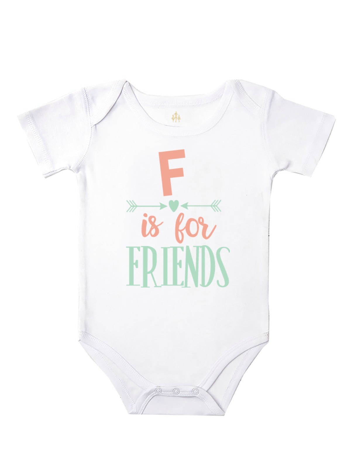F is for friends baby bodysuit
