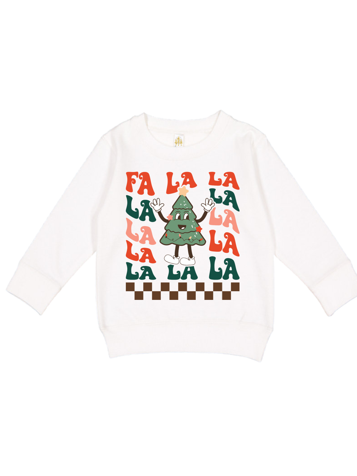 Fa La La La Kids Christmas Tree Sweatshirt