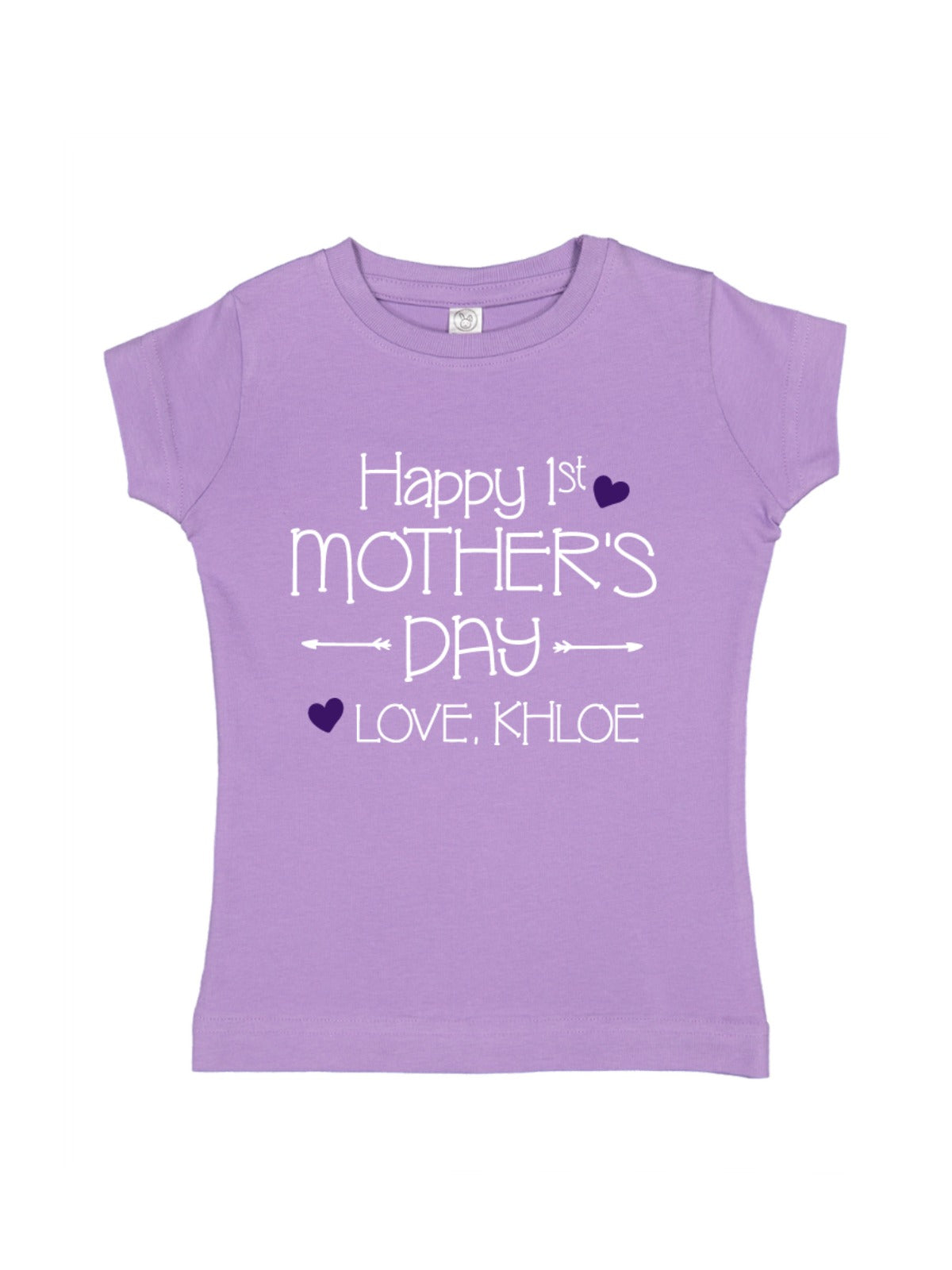 Happy 1st Mother's Day Purple Girl's Tee