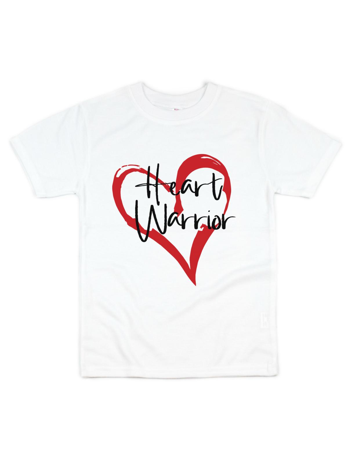 Heart Warrior Kids Shirt - White