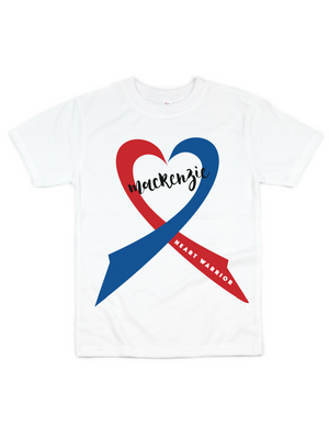 Kids CHD Ribbon Heart Awareness Shirt MMofPhilly