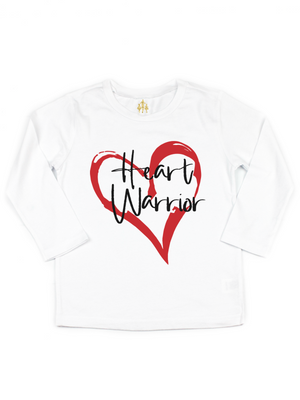Heart Warrior Kids Shirt - White