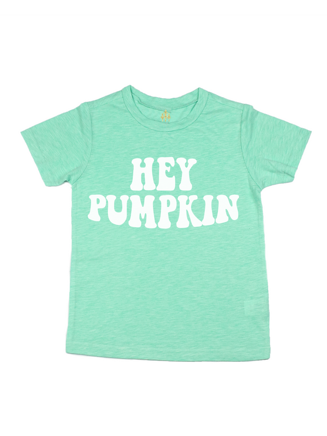 Hey Pumpkin Kids Shirt - Flamingo