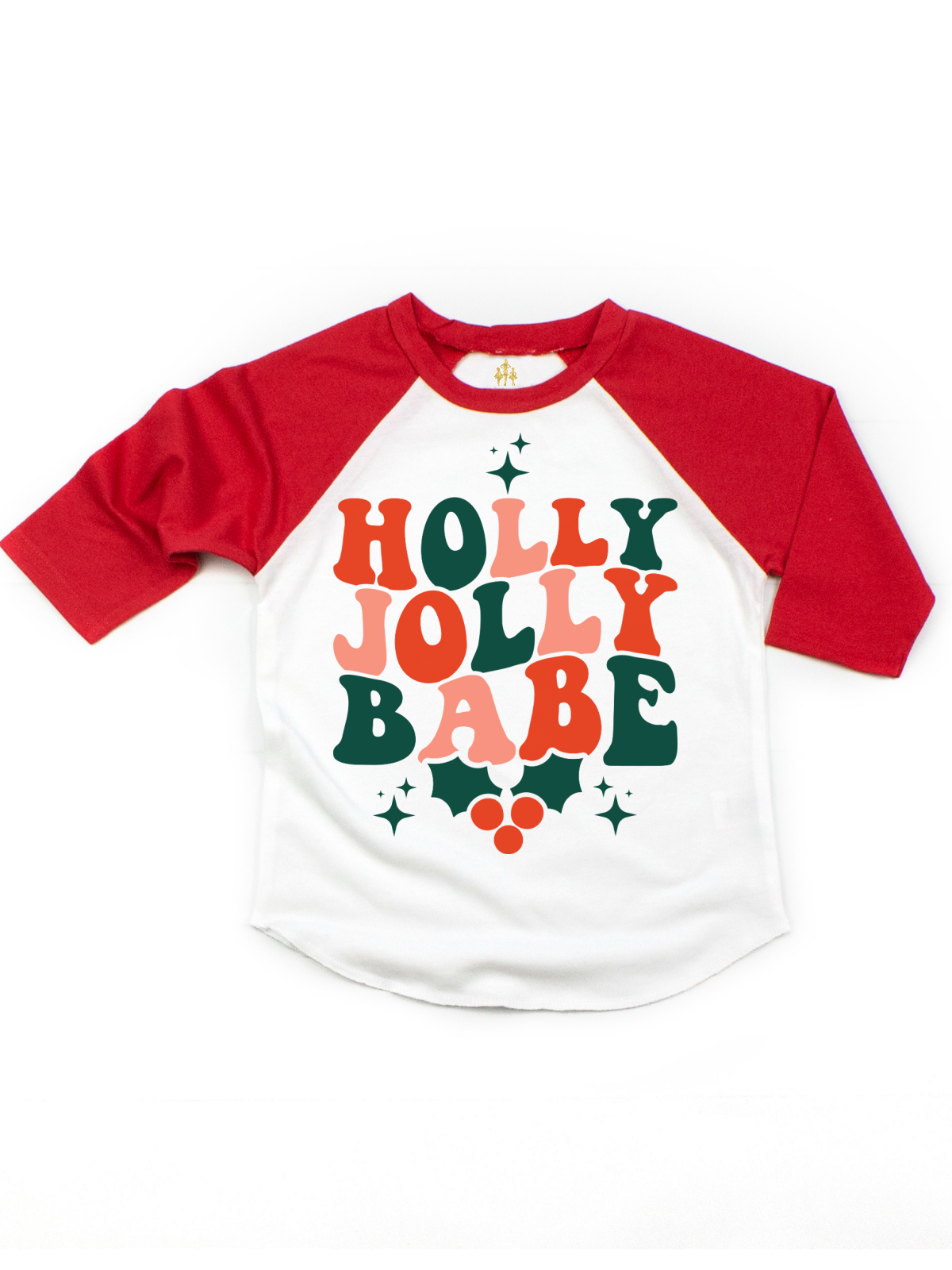 Holly Jolly Babe Kids Mistletoe Christmas Shirt