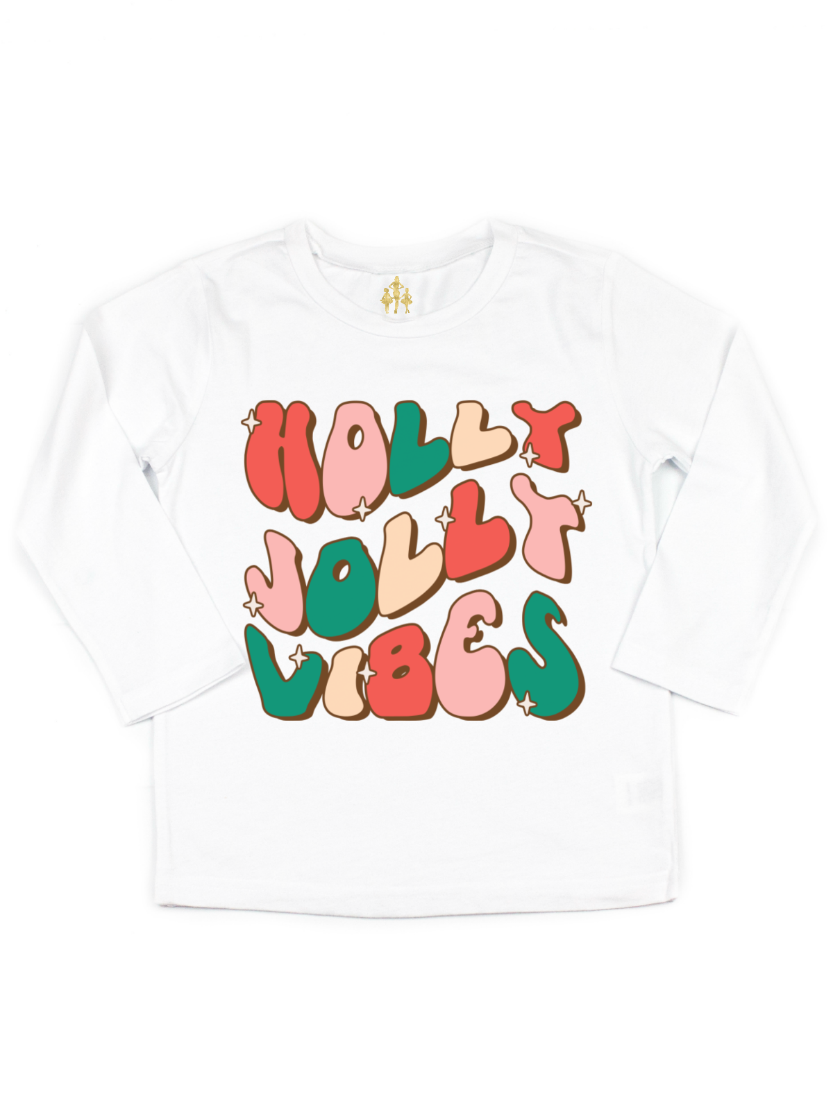 Holly Jolly Vibes Kids Christmas Shirt