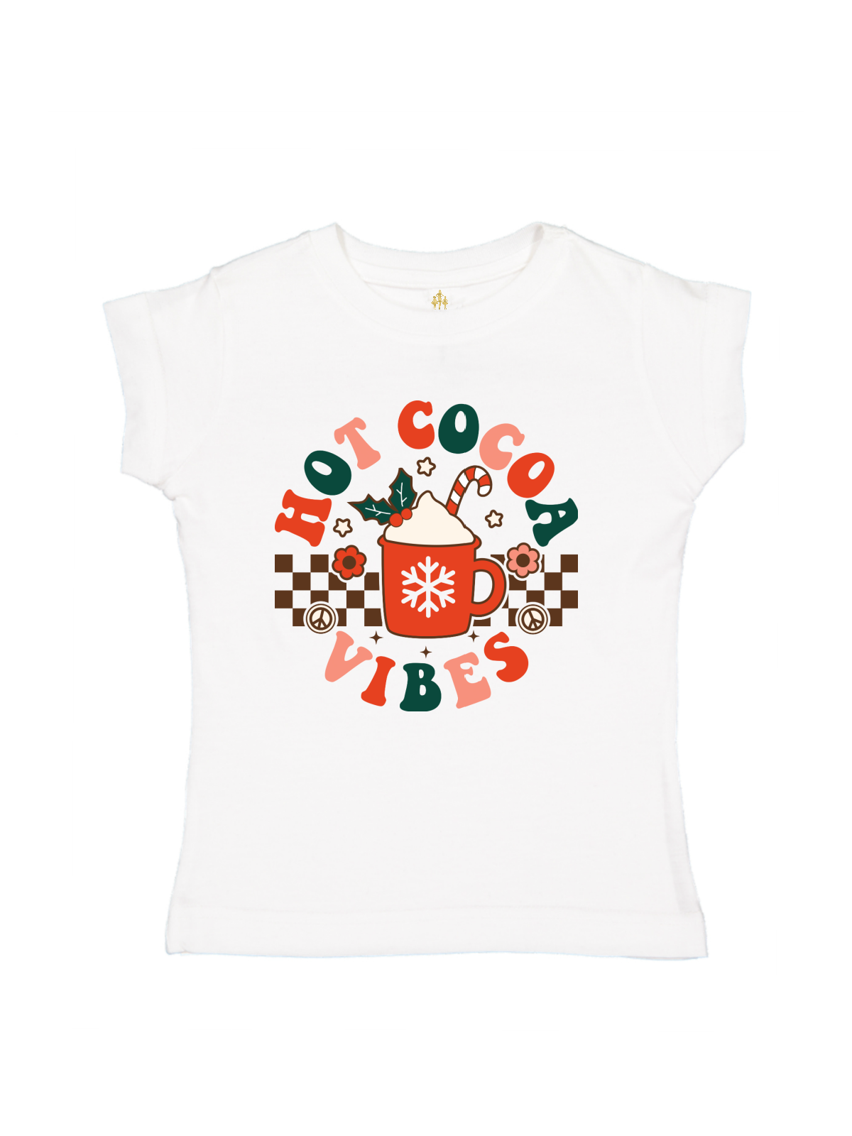 Hot Cocoa Vibes Girls Christmas Shirt
