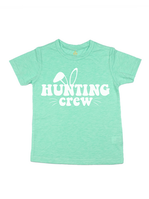 Hunting Crew Kids Easter Shirt in Mint Green