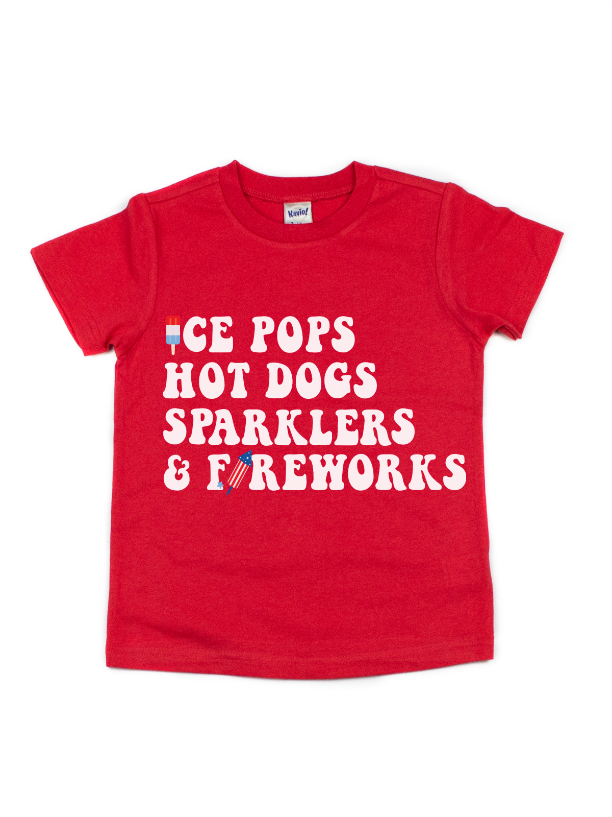 Ice Pops and Fireworks Kids Tee