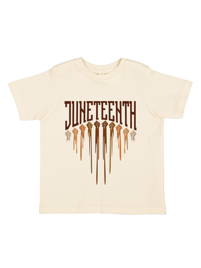 Kids Juneteenth Shirt in Natural
