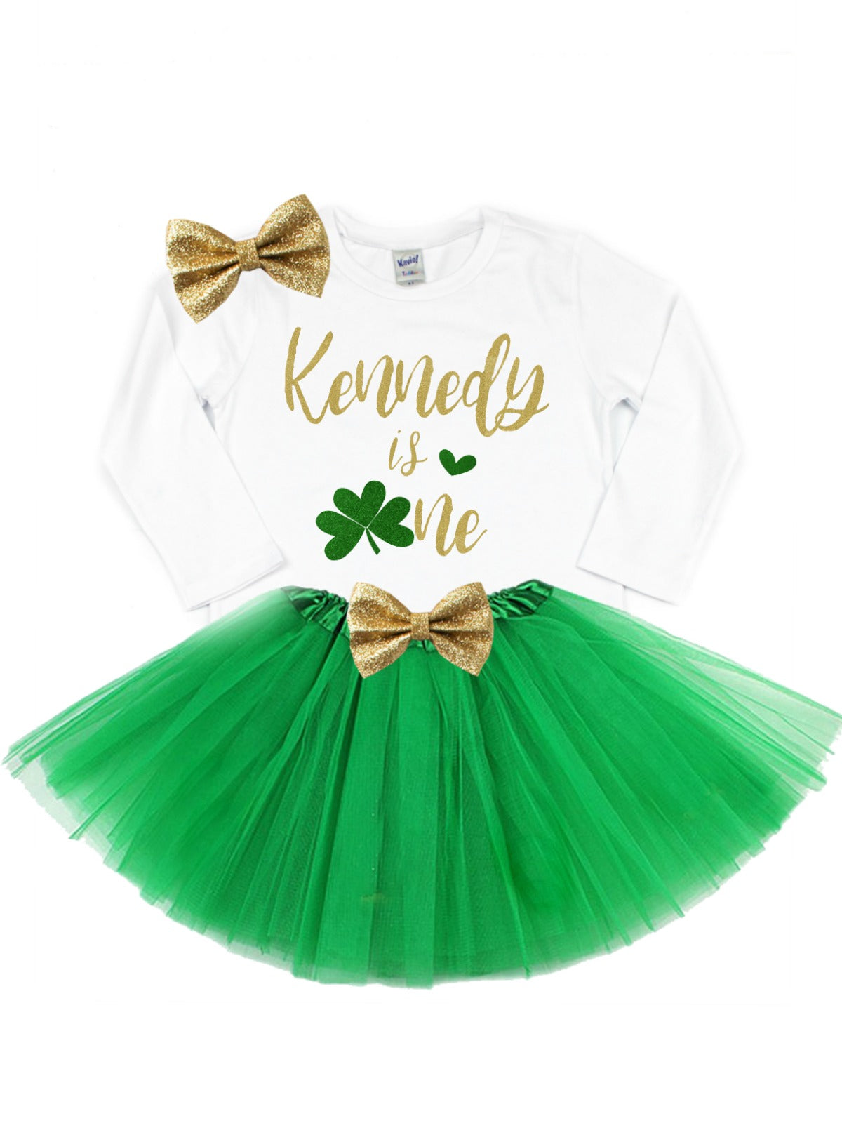 girls first birthday march tutu outfit for st patricks day 