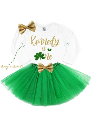 First Birthday St. Patrick's Day Outfit