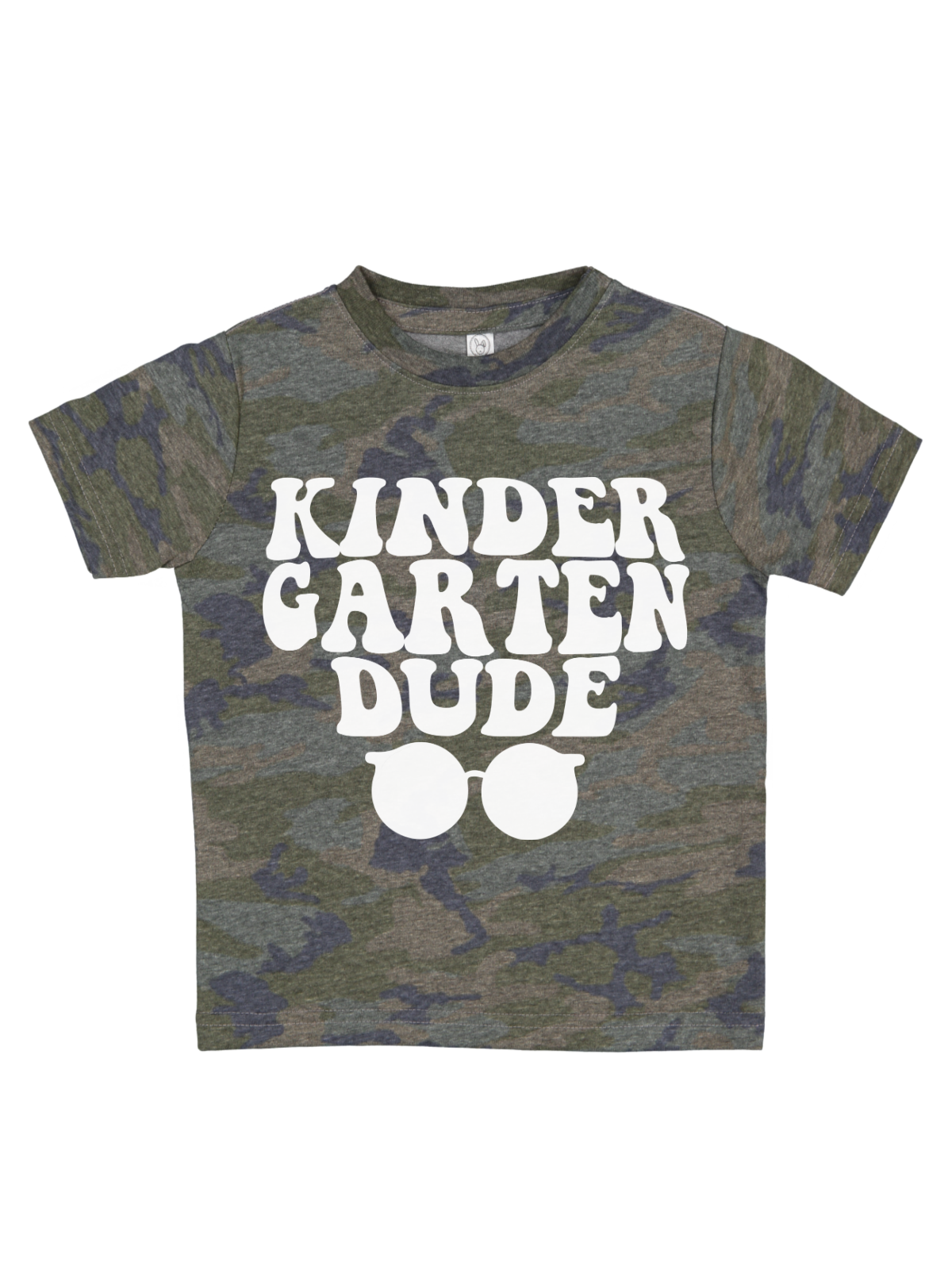 Kindergarten Dude Vintage Camo Boys Back to School Shirt