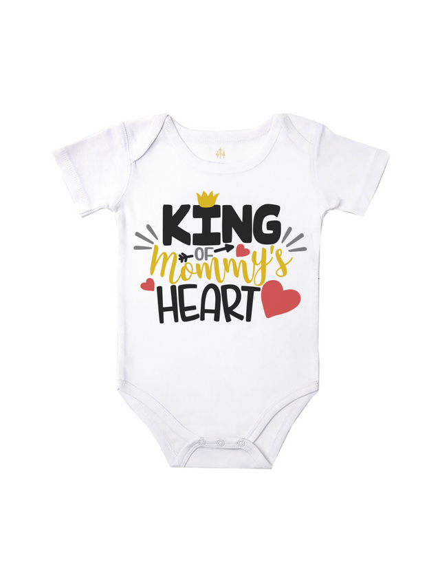 King of Mommy's Heart Baby Boy Bodysuit