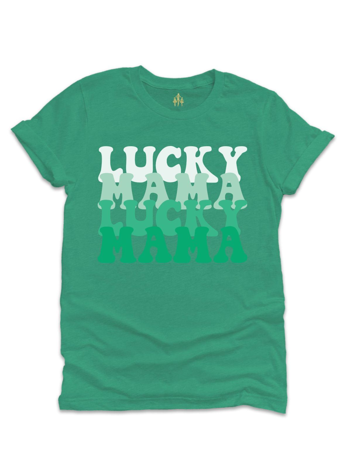 Lucky Mama Kelly Green St Patrick's Day Shirt