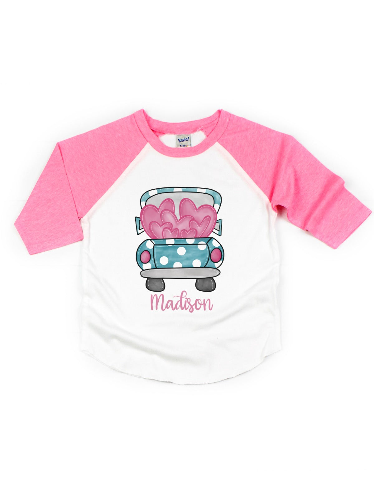 personalized girl's Valentine's Day t-shirt