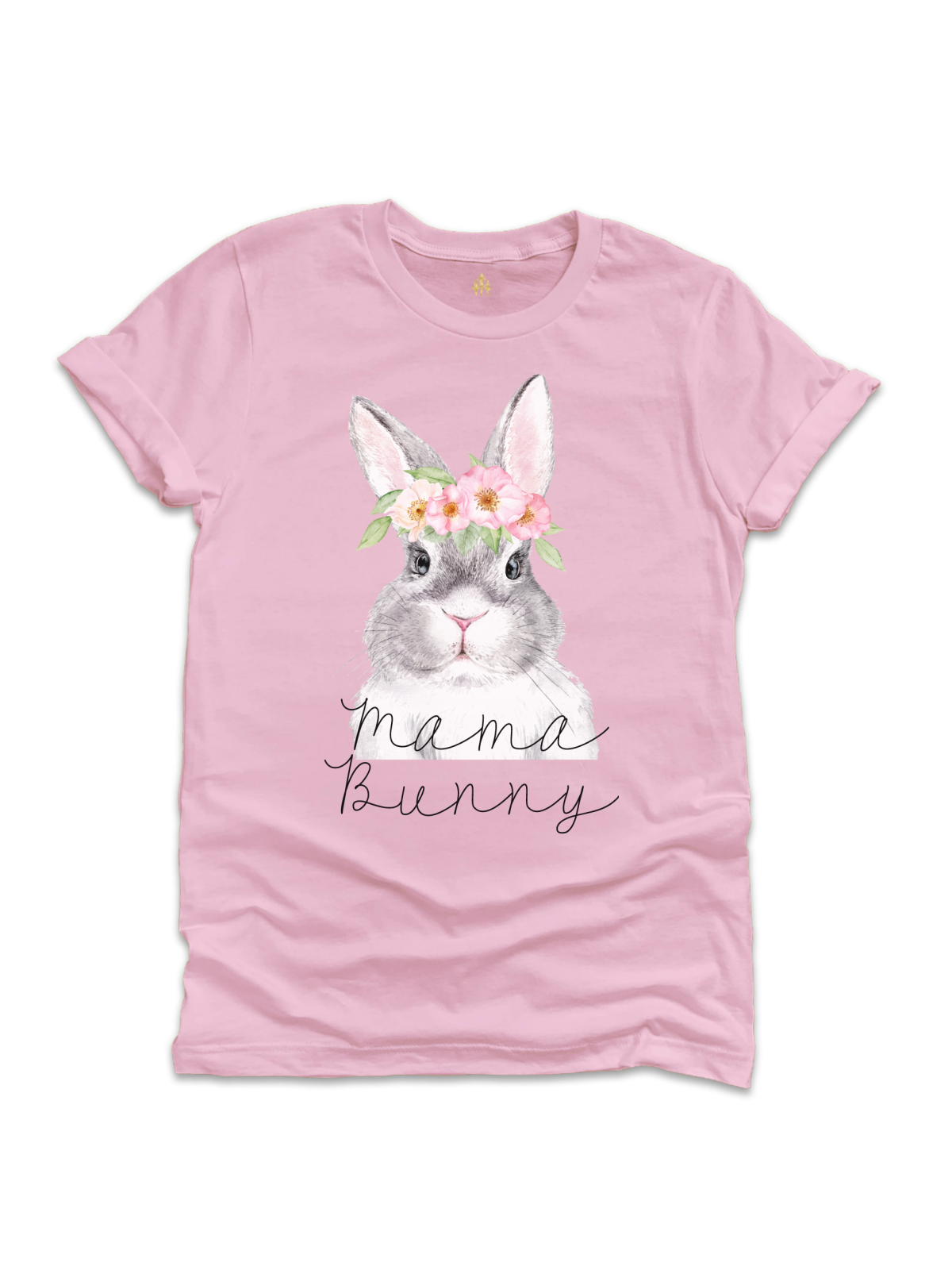 Womens Mothers Day Easter Gift For Mom Mama Bunny Flower Crown T-Shirt Womens Mothers Day Easter Gift For Mom Mama Bunny Flower Crown T-Shirt