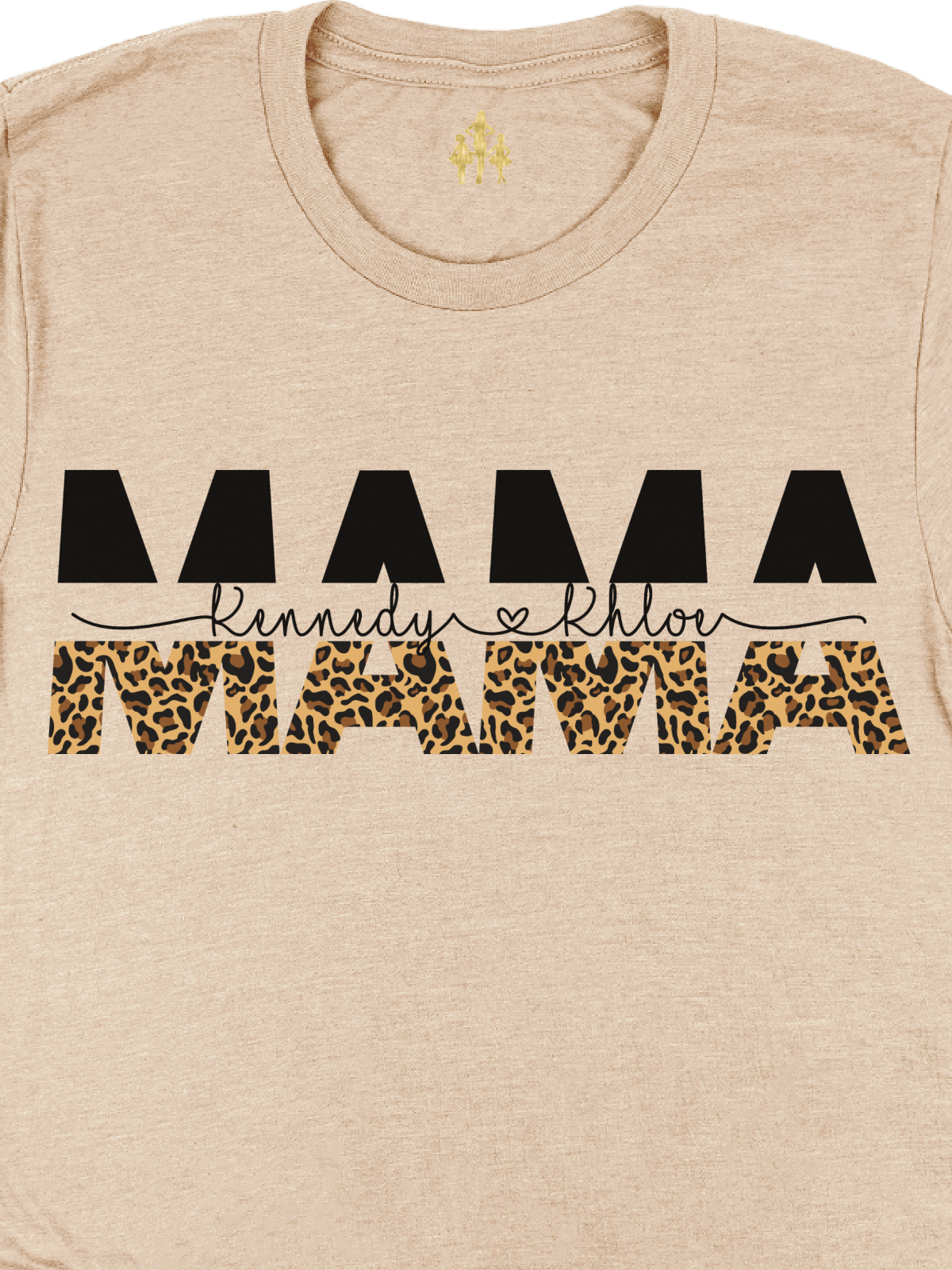 Personalized Mama Animal Print Tee