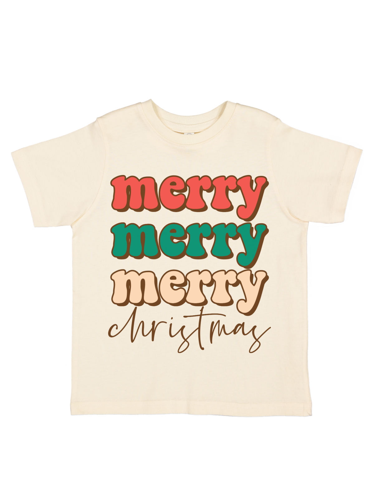 Merry Merry Merry Christmas Kids Shirt