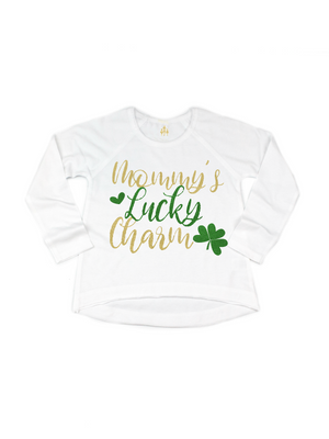 Mommy's Lucky Charm Girls Tutu Outfit