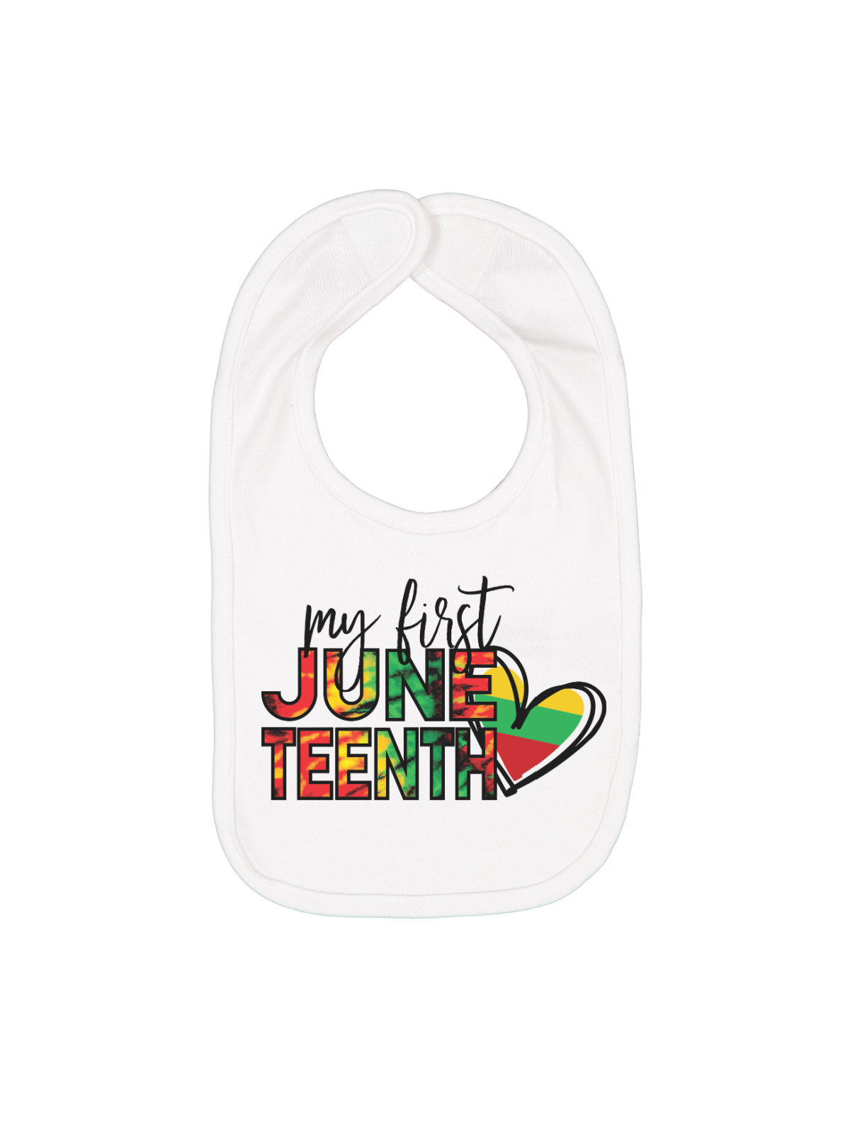 My First Juneteenth Infant Bib in Black