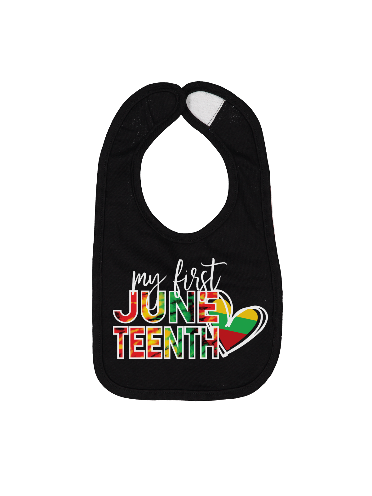 My First Juneteenth Infant Bib in Black