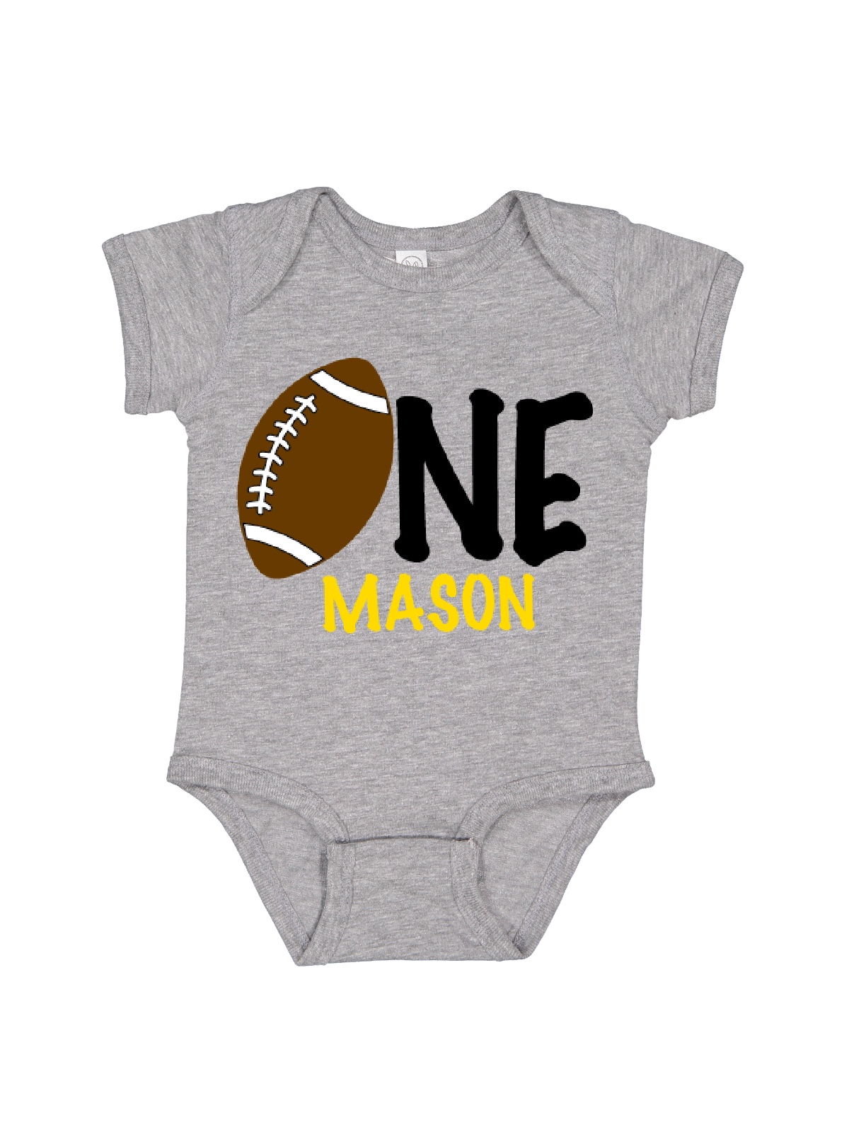 baby first birthday football one piece 