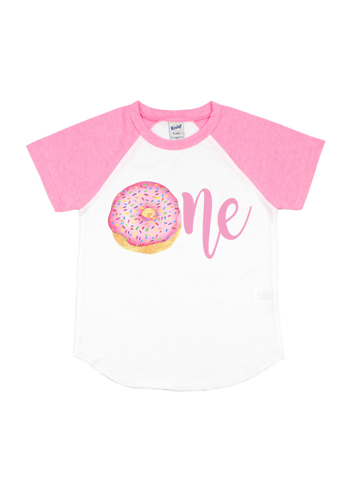 girls first birthday ONE donut shirt