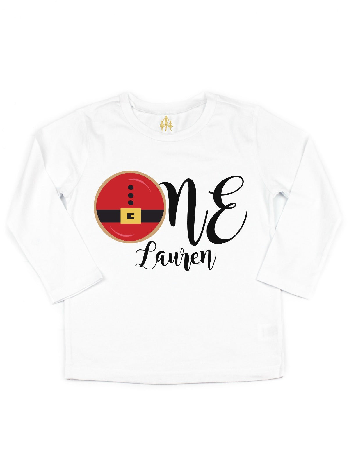 ONE first birthday santa donut shirt