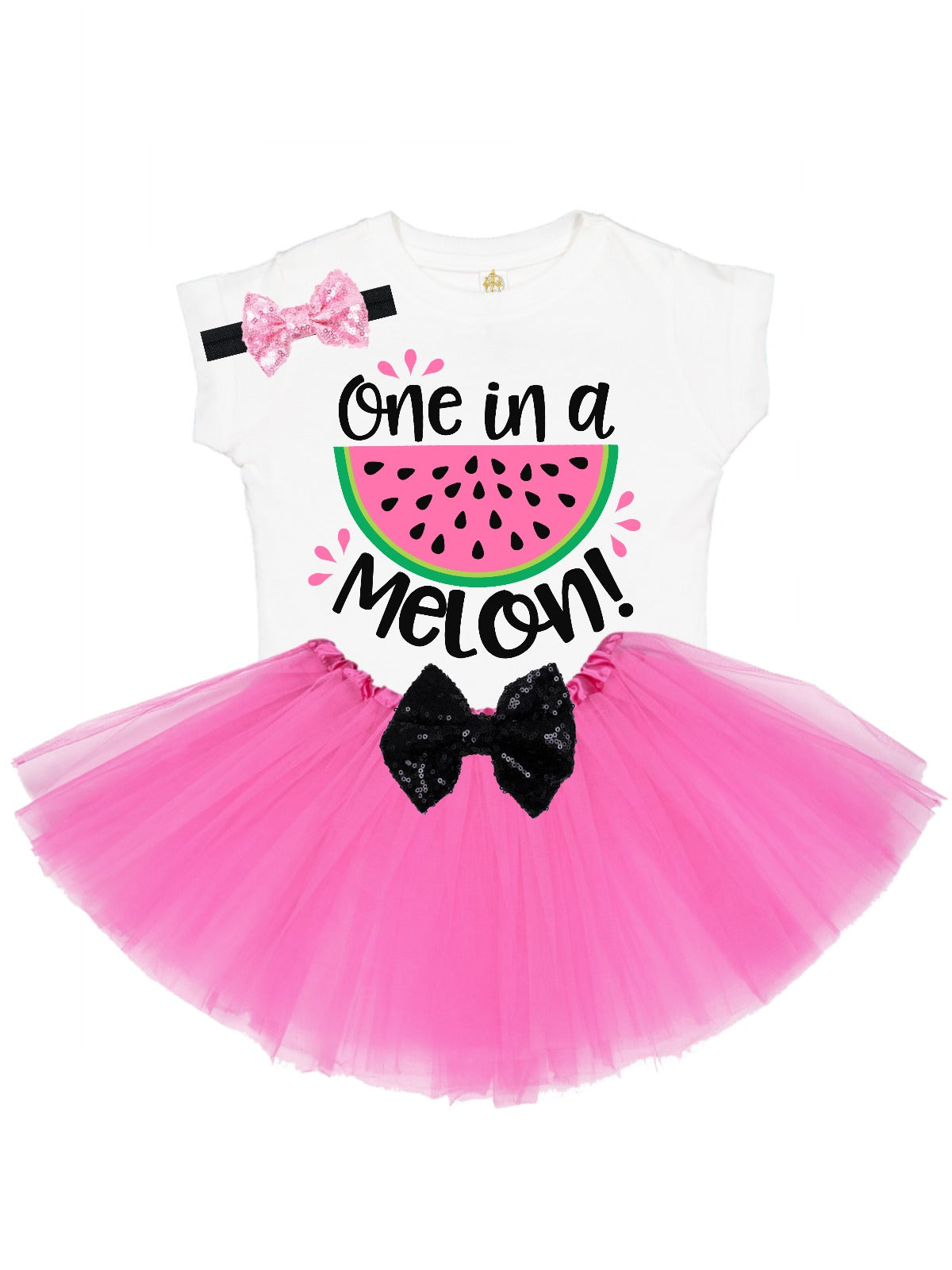 one in a melon girls birthday tutu outfit