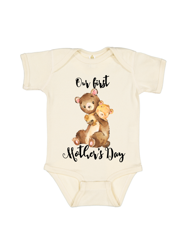 our first mother's day mama bear baby bear bodysuit