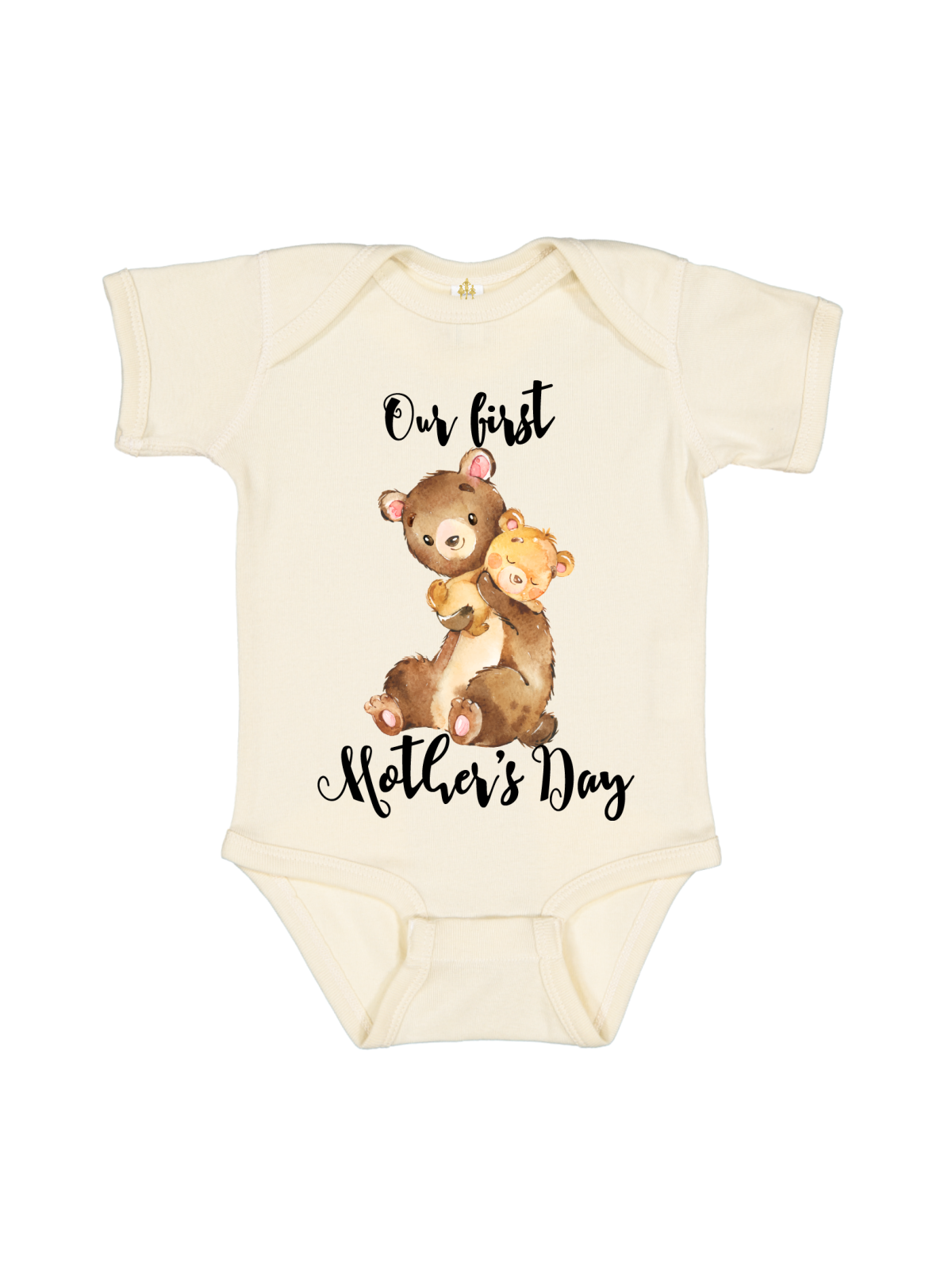 our first mother's day mama bear baby bear bodysuit