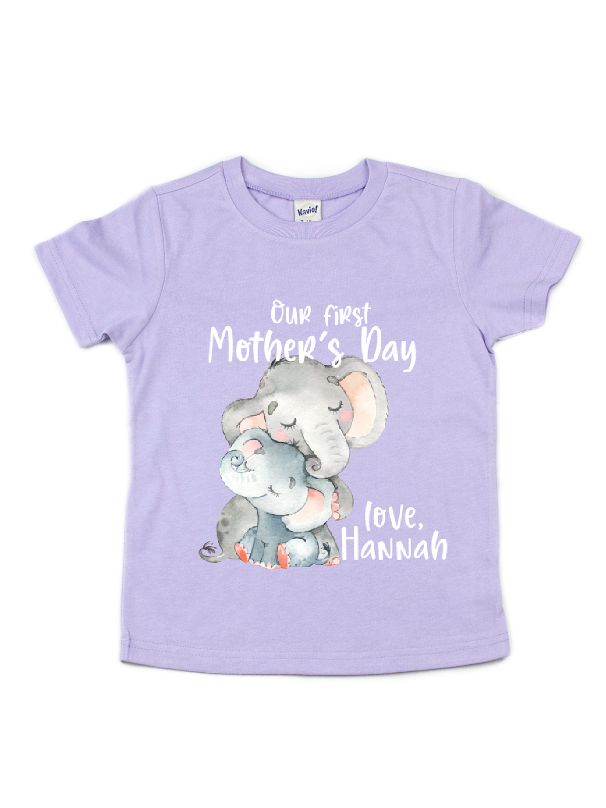 personalized 1st mother's day girls elephant shirt