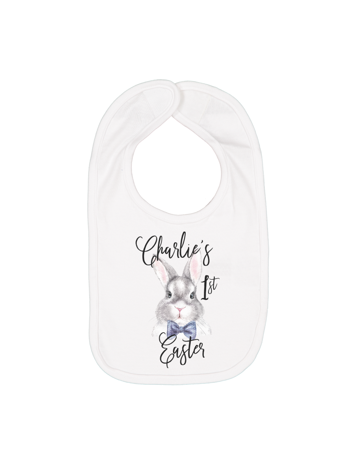 Baby Boy's First Easter Bib in Blue