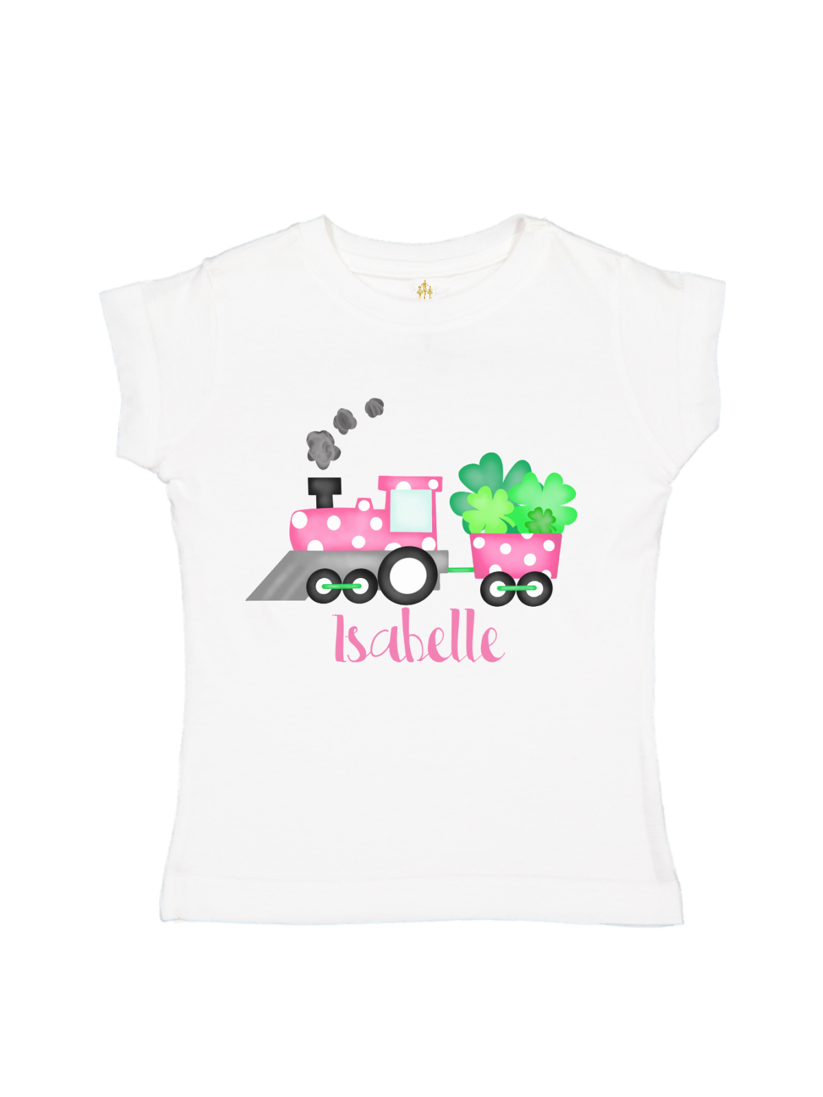 Girls St. Patrick's Day Train Shirt in Long Sleeve