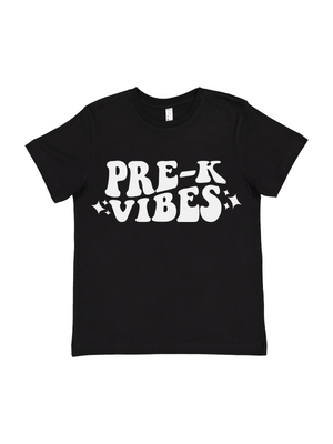 Pre-K Vibes Kids Shirt in Black
