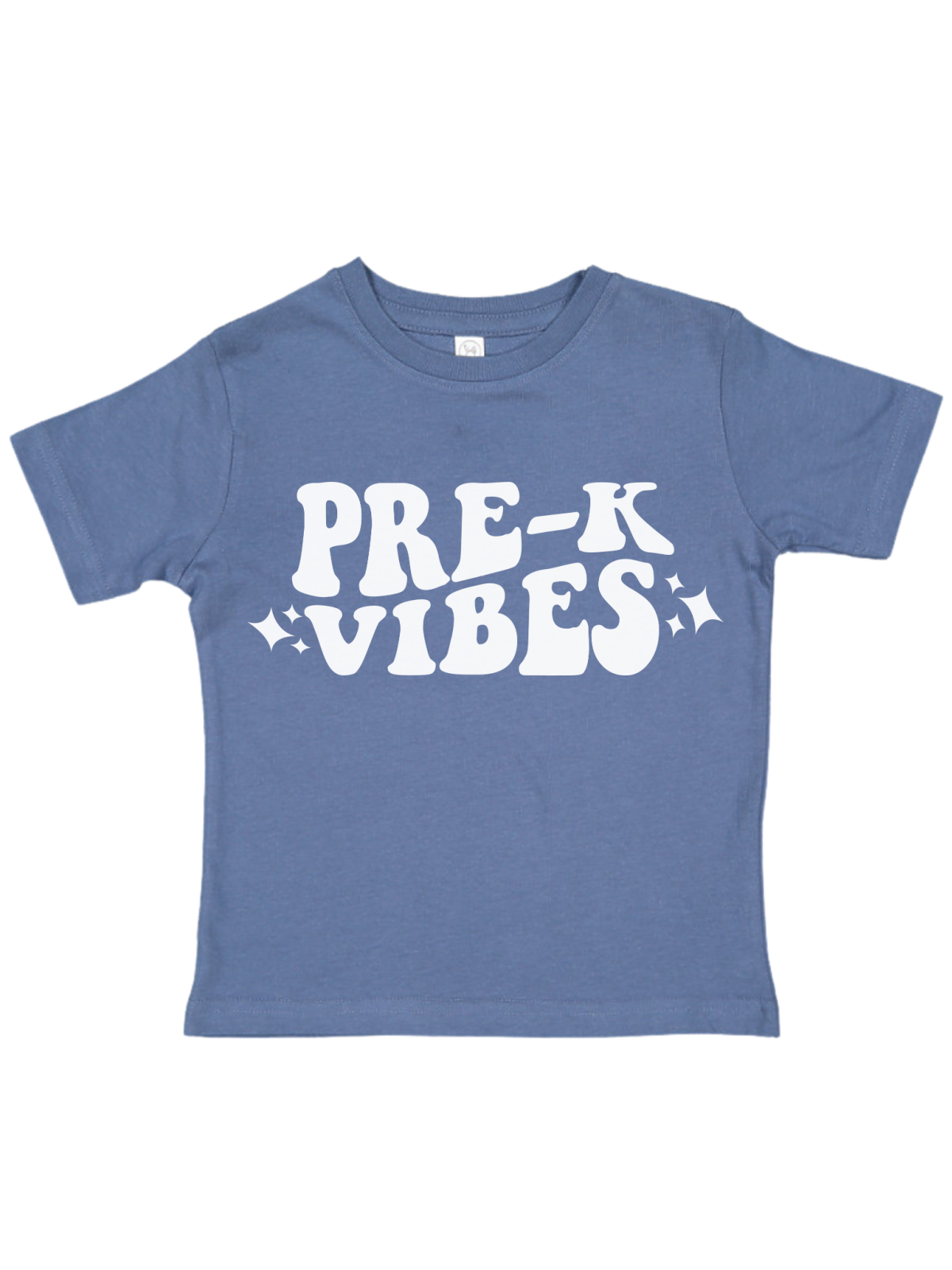 Pre-K Vibes Kids Shirt in Indigo Blue