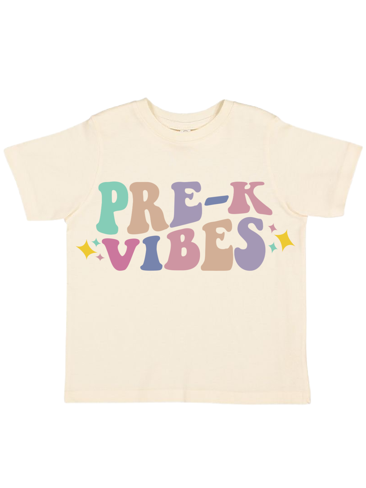 Pre-K Vibes Kids Natural First Day of School Shirt