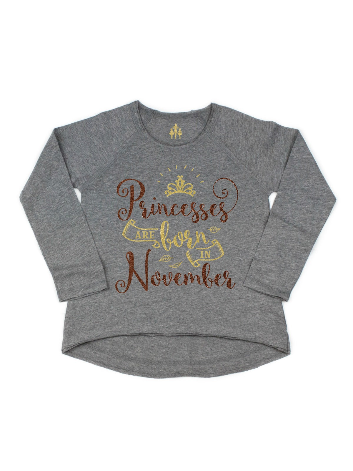 princesses are born in november heather gray birthday shirt