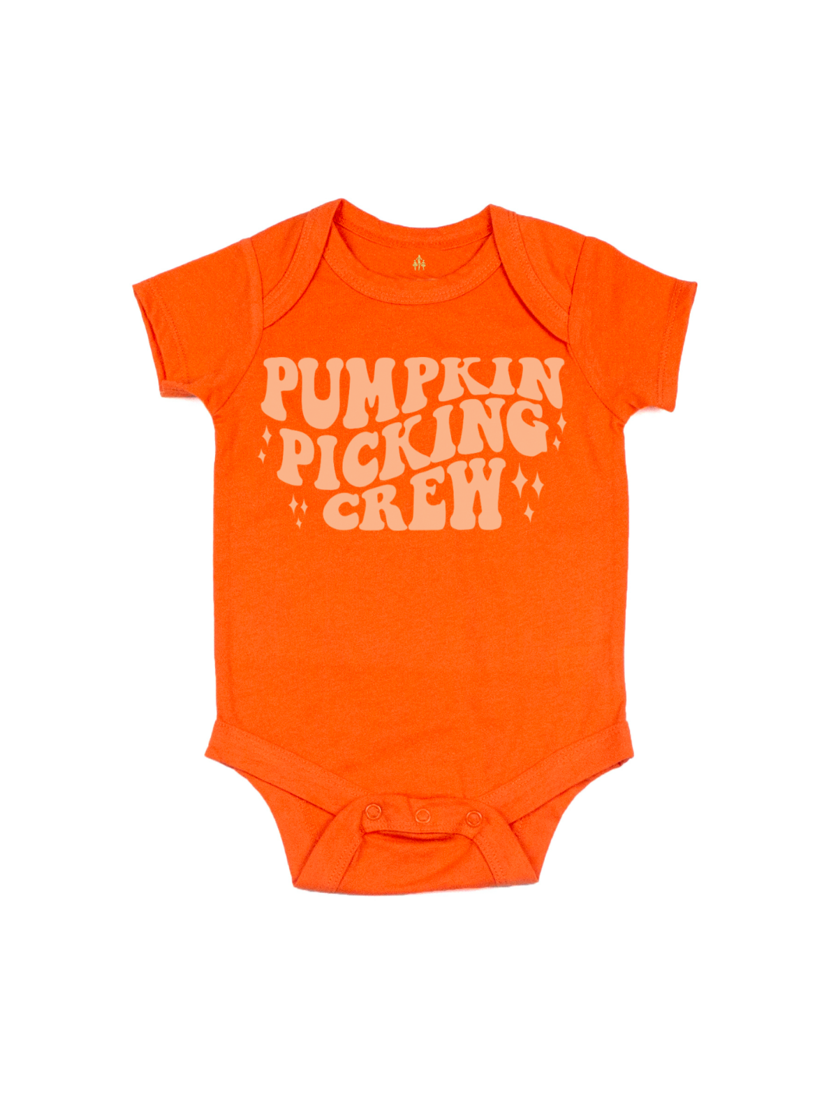 Infant Pumpkin Picking Crew One Piece in Orange