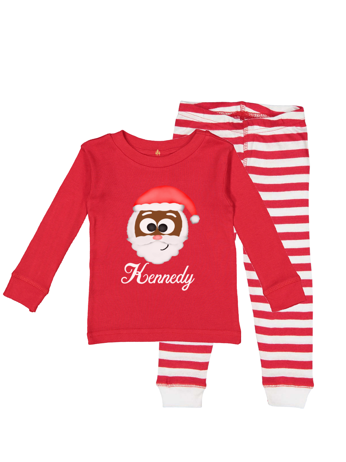 Red Kids Christmas Pajamas Customized