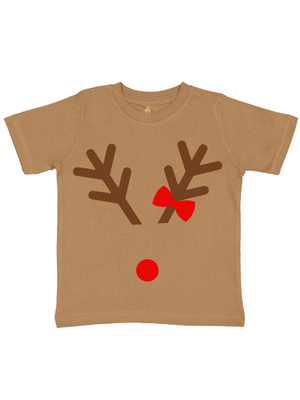 Kids Reindeer Girl Christmas Shirt