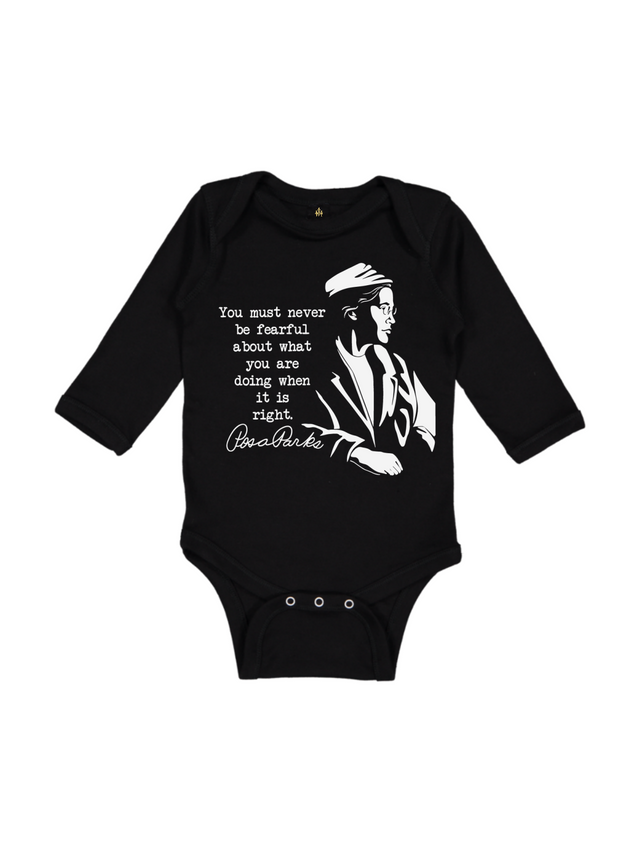 Never Be Fearful Rosa Parks Infant Black History Bodysuit