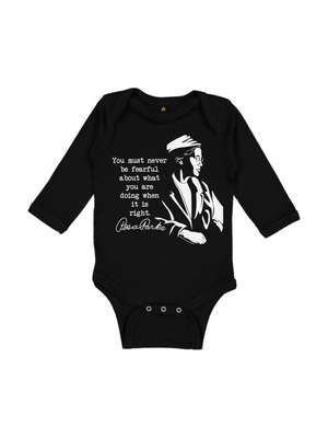 Never Be Fearful Rosa Parks Baby Bodysuit
