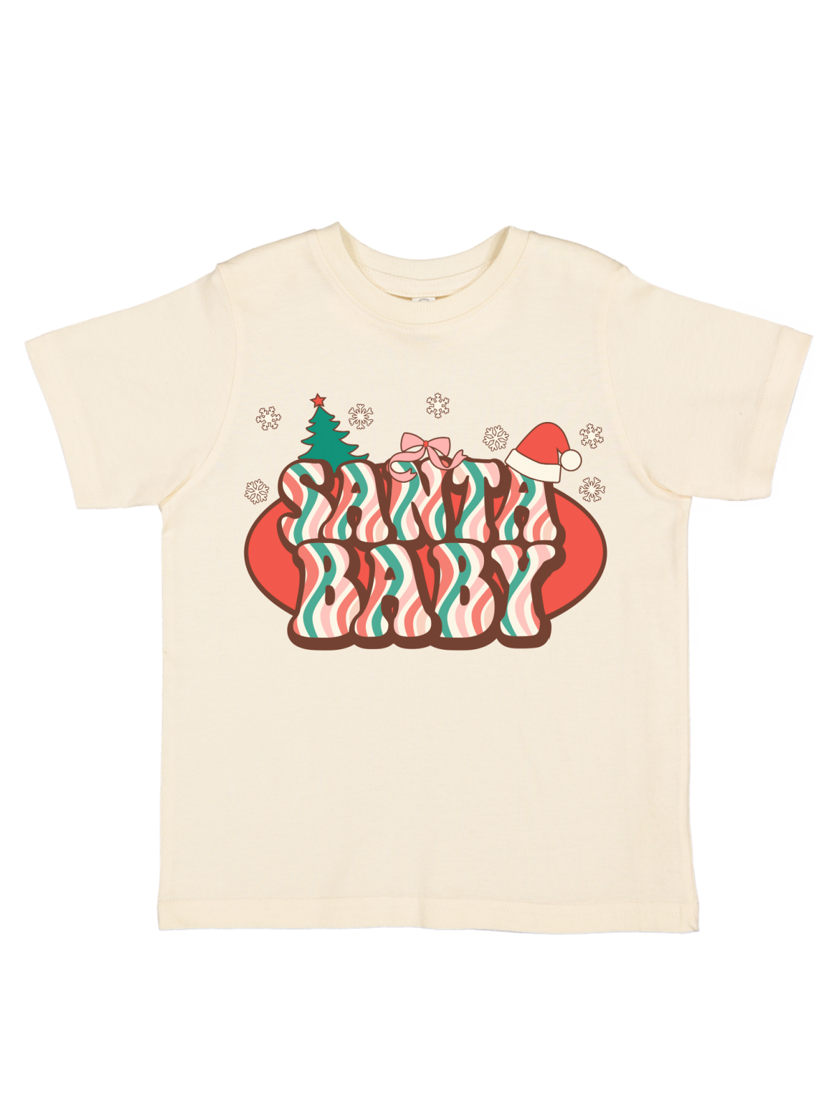 Santa Baby Kids Retro Christmas Shirt